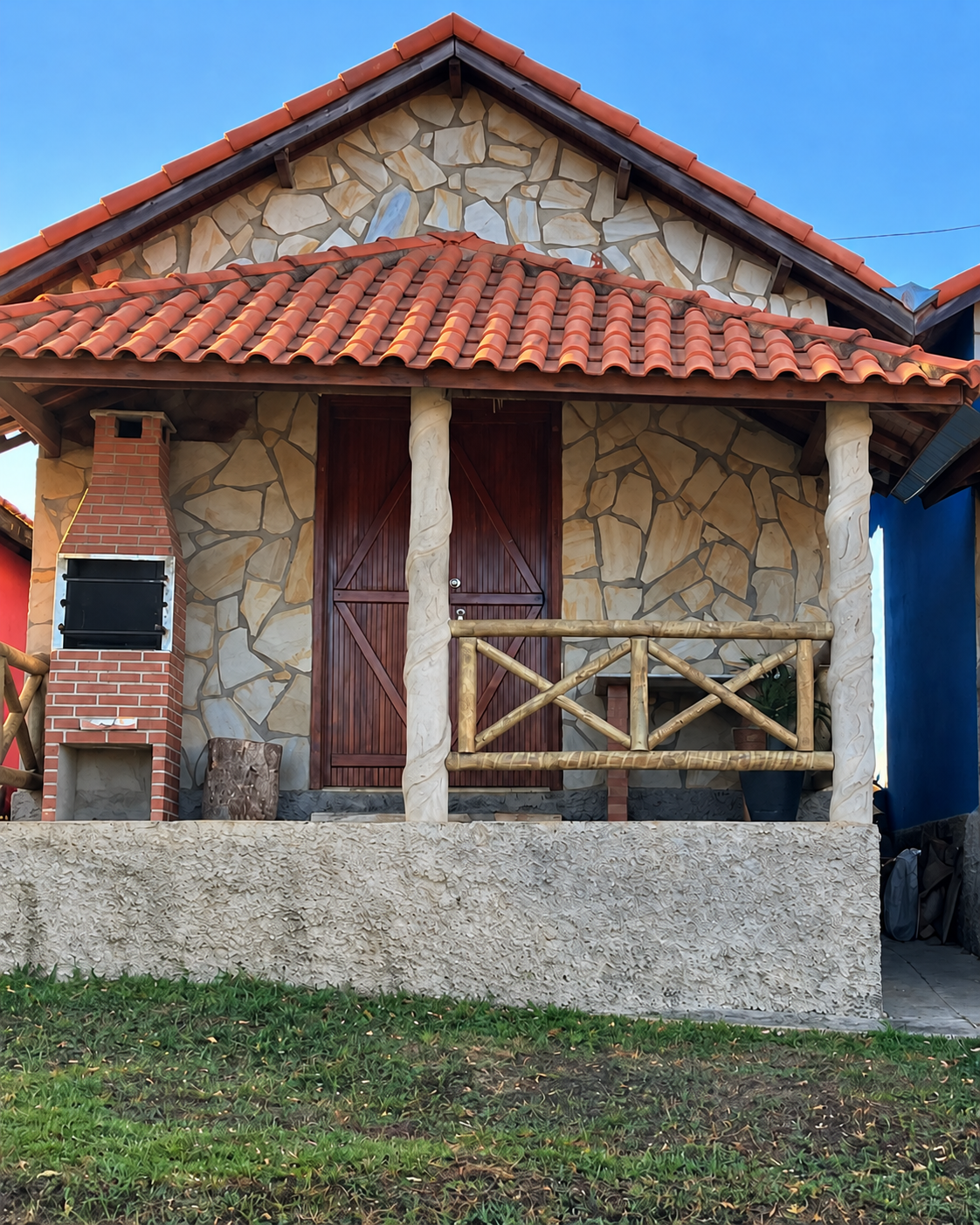 Fachada do Chalé 01.